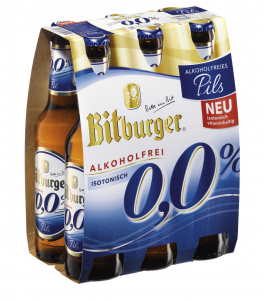 Bitburger Pils alkoholfrei 0,0% 6x0,33l